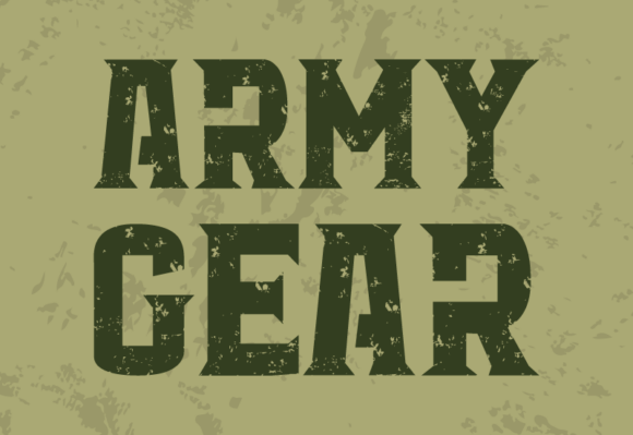 Army Gear Font: Commanding Attention in Every Design