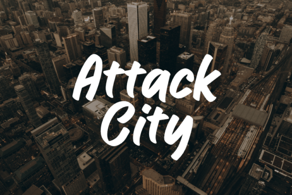 Attack City: A Font That Commands Attention