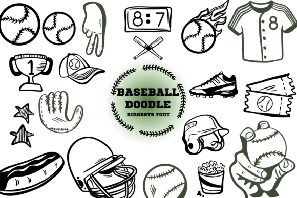 Baseball Doodle: A Font That Brings Playful Energy to Any Project