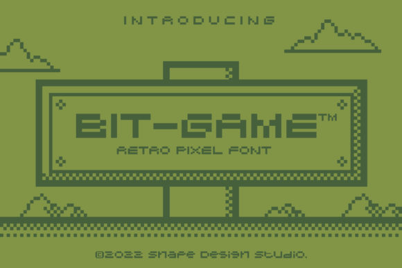 Bit Game: A Retro Pixel Font for Modern Creative Projects