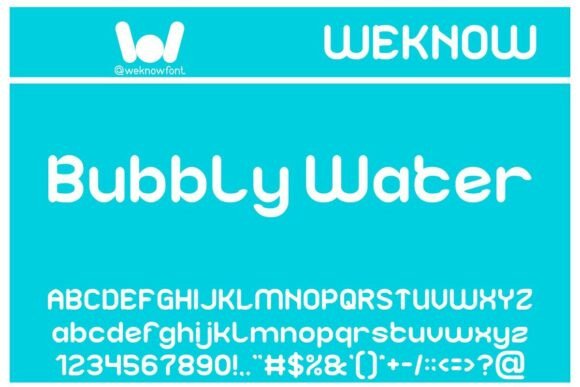 Bubbly Water: The Playful Sans-Serif for Modern Design