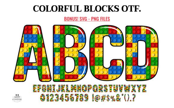 Colorful Blocks: A Playful Font for Creative Projects