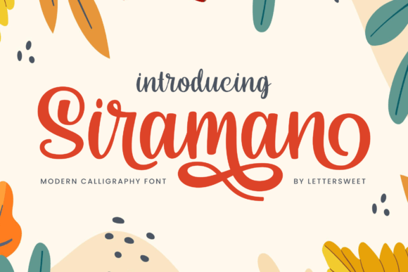 Discover Siraman: The Handwritten Font with Creative Style