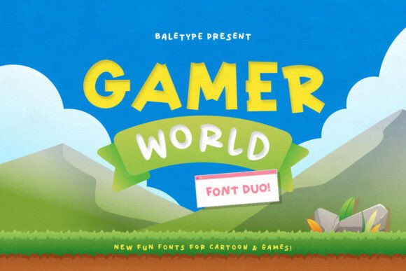 Gamer World: A Font Duo for Playful, Modern Branding