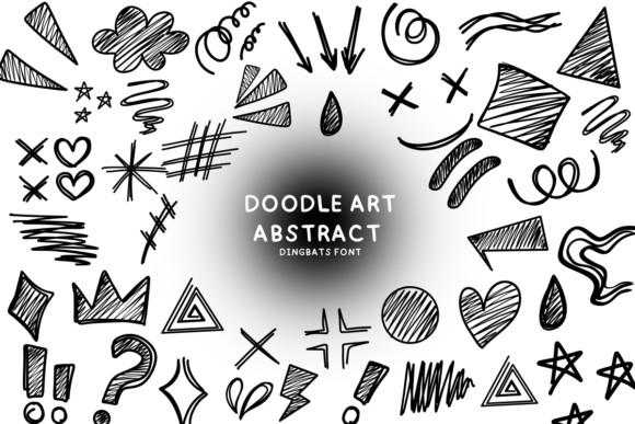 Infuse Playful Whimsy into Designs with Doodle Art Abstract
