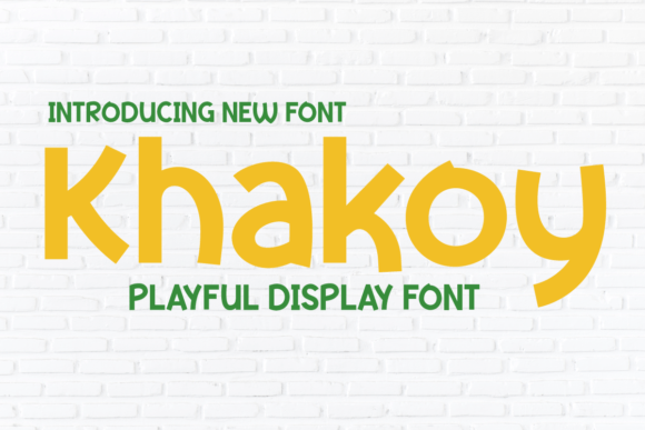 Khakoy Font: Injecting Playful Energy into Your Creative Projects