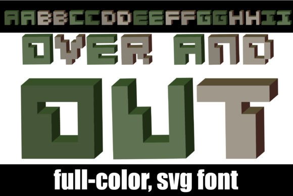 Over and Out: Commanding Attention with Military-Style Color Fonts