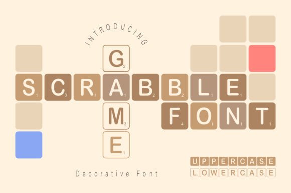 Scrabble Game: A Playful Font for Projects That Pop
