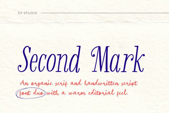 Second Mark Duo: The Font Pairing That Feels Like an Editor's Touch
