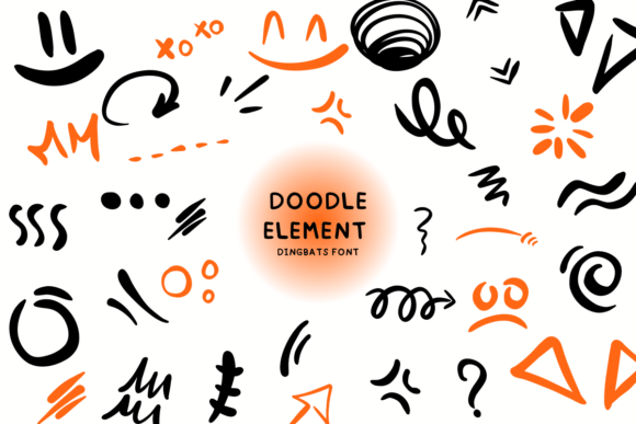 Spark Imagination with Doodle Element: The Artistic Dingbats Font