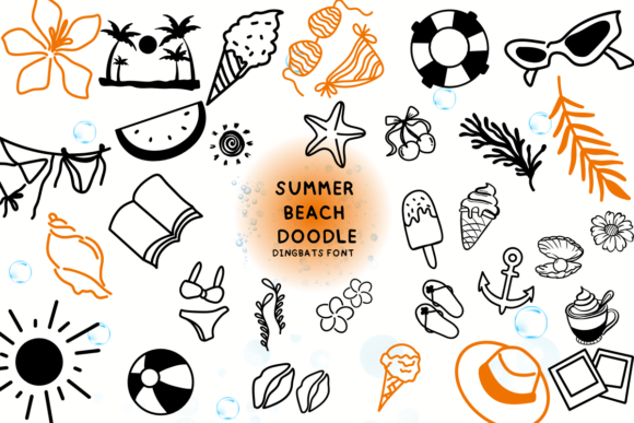 Summer Beach Doodle: A Font That Captures Sunny Creativity
