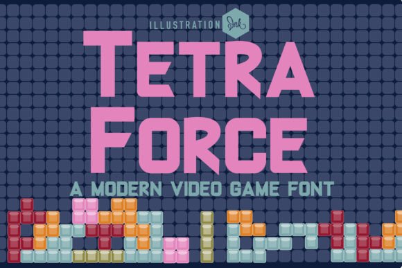 Tetra Force: A Modern Sans Serif with Retro Pixel Energy
