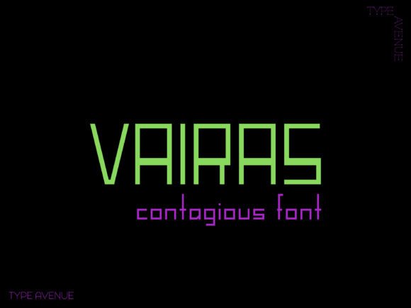 Vairas: The Futuristic Font for Bold, Modern Design