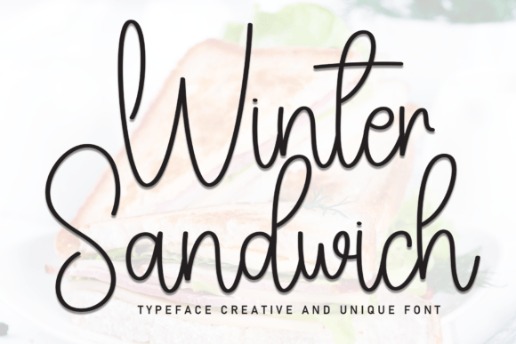 Winter Sandwich: The Handwritten Font That Brings Cozy Charm to Your Designs